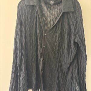 Cider Sheer Button Down